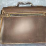 1pc Men's Chest Bag, Vintage Sling Crossbody Bag, With Earphone Hole Retro Top Layer Cowhide Casual Bag photo review