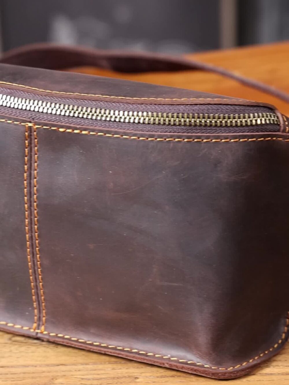 1pc Sling Bag, Men's Leather Backpack, Everyday Crossbody Bag, Leather Fanny Pack, Christmas Gift, Waist Pack, Leather Hip Bag - Image 12
